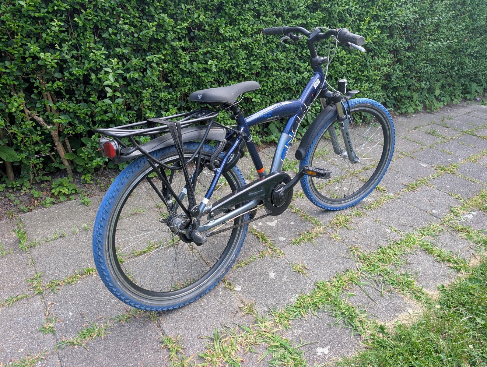 Batavus snake 24 inch met 3 versnellingen en led verlichting, Ophalen, 24 inch, Velgrem, Versnellingen