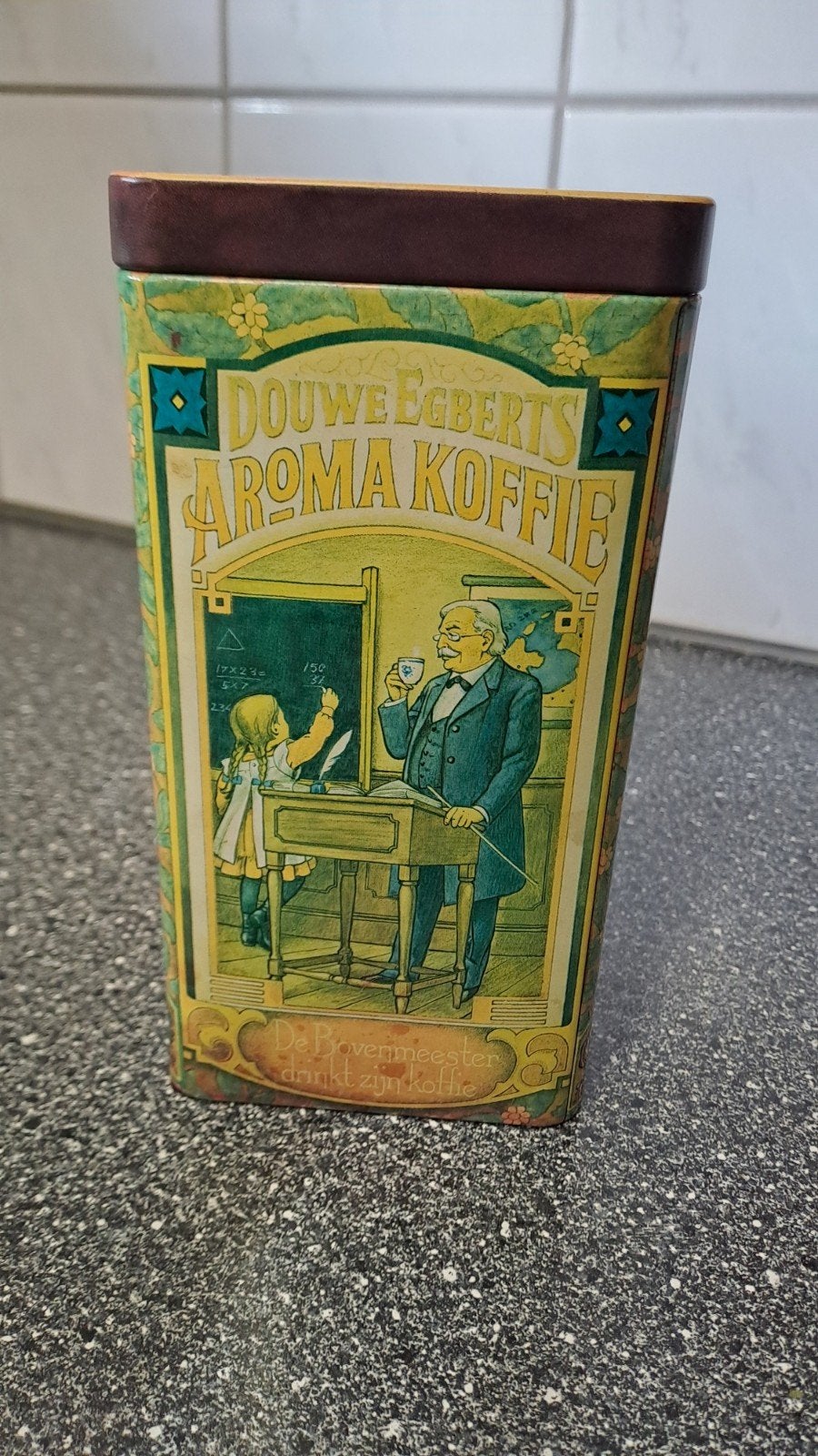 Vintage Douwe Egberts Aroma Koffie Bewaarbus, Verzamelen, Blikken, Ophalen of Verzenden, Gebruikt, Koffie, Douwe Egberts