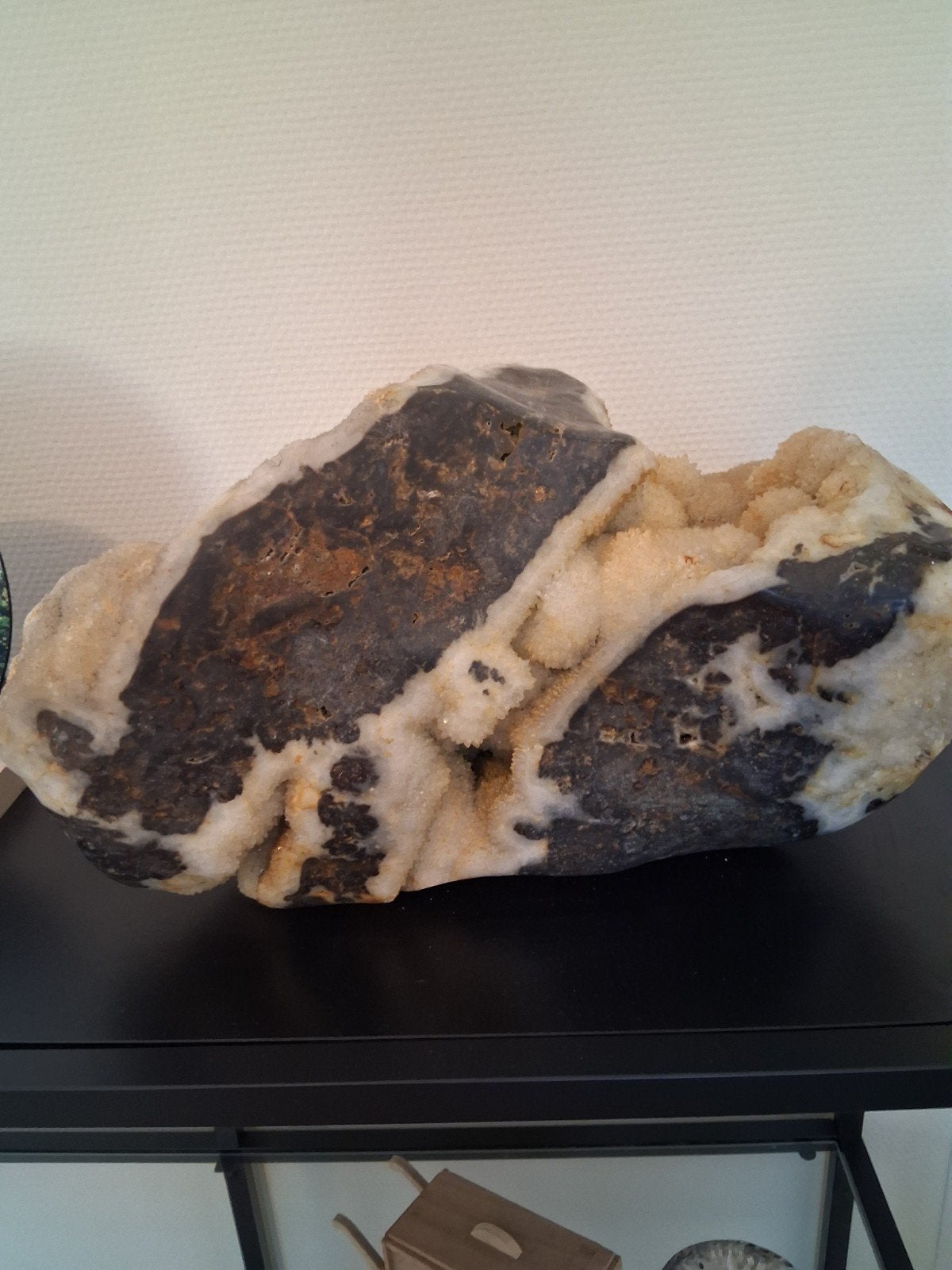 Groot stuk Zebra Calciet uit Madagaskar, Ophalen of Verzenden, Mineraal