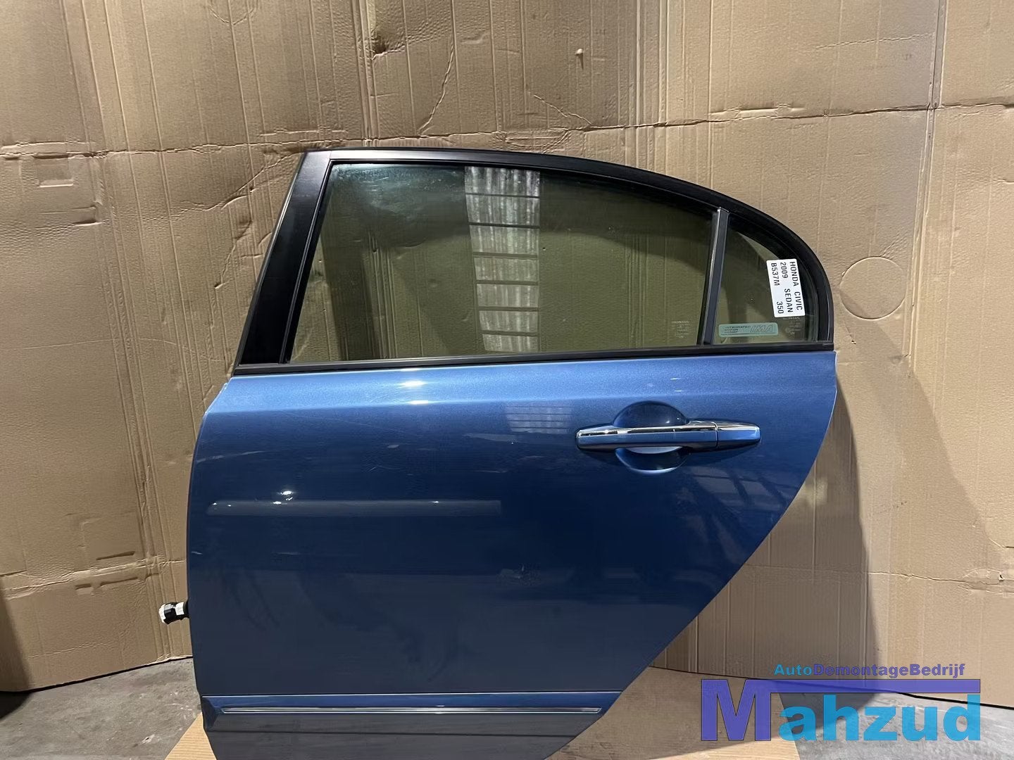 HONDA CIVIC 8 FD FA sedan Blauw B537M Links Achter deur port, Gebruikt, Deur, Info@honda.co.jp, Ophalen of Verzenden