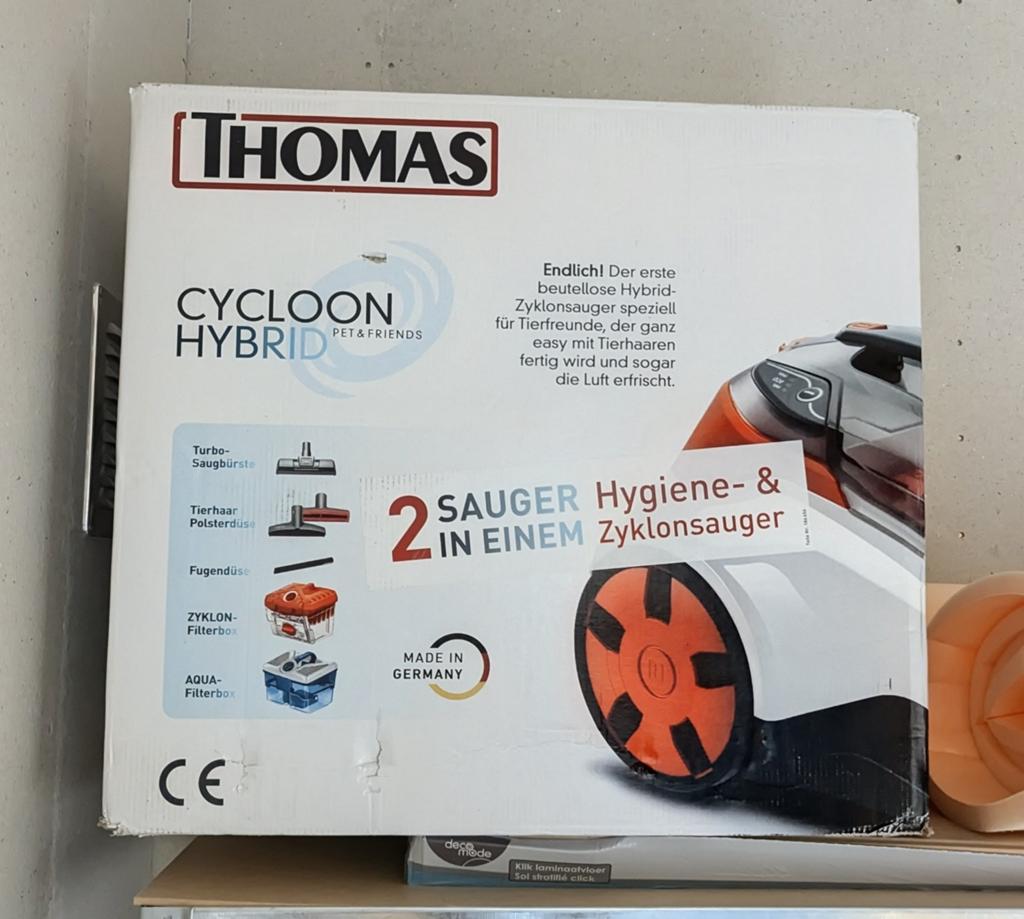 Thomas Cycloon Hybrid Pet & Friends Stofzuiger, Ophalen, Overige merken, Geschikt voor harde vloeren, Sledestofzuiger