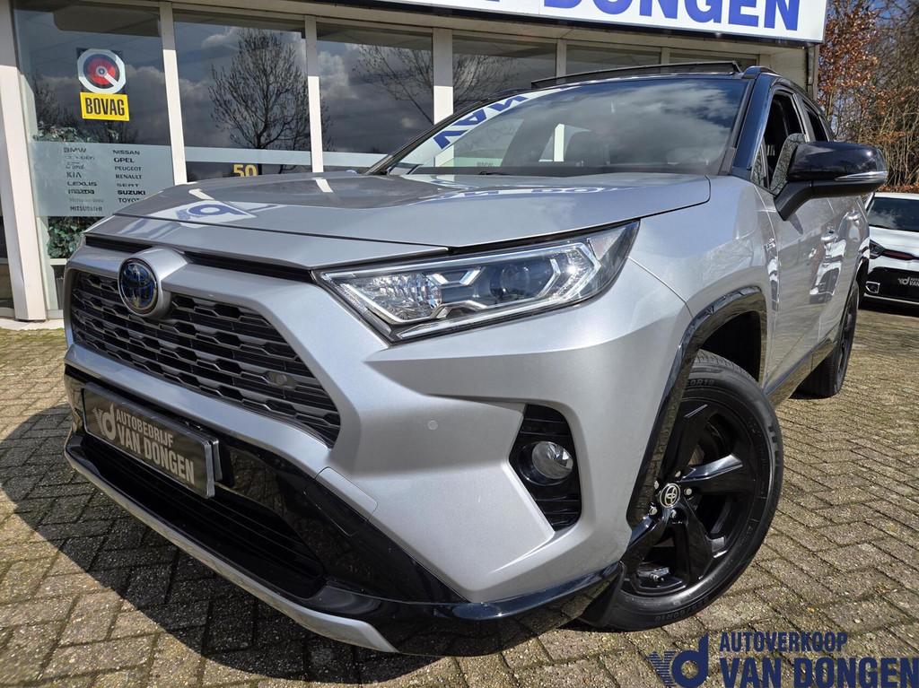 Toyota RAV4 2.5 Hybrid Bi-Tone | Panorama / Dealer onderhoud, Zwart, 4 cilinders, 2487 cc, Leder en Stof