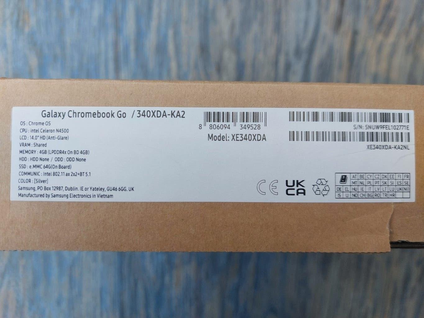 Samsung Galaxy Chromebook Go XE340XDA - Nieuwstaat, Computers en Software, Chromebooks, 14 inch, 4 GB of minder, Nieuw, Ophalen of Verzenden
