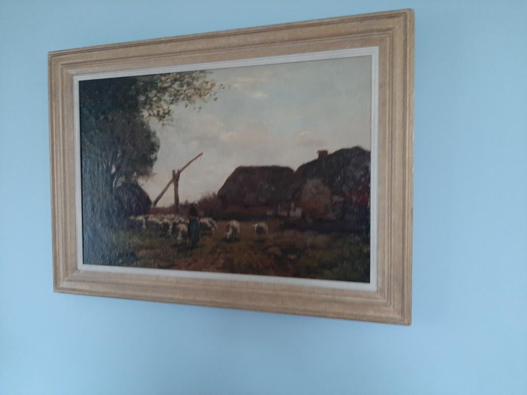 Schilderij J.K. Leurs, Antiek en Kunst, Kunst | Schilderijen | Klassiek, Ophalen