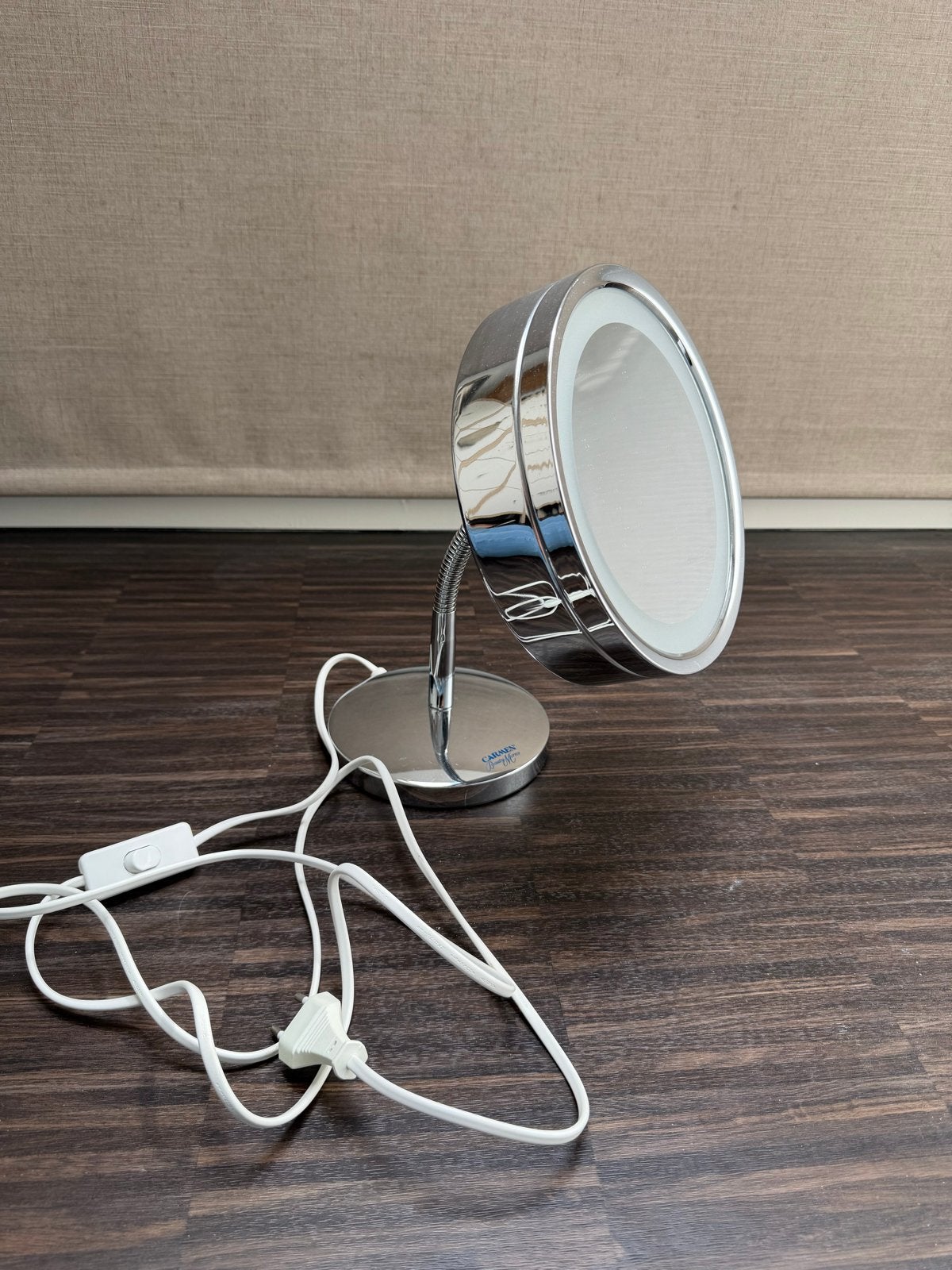 Carmen Beauty Mirror met verlichting - 38 cm hoog, Huis en Inrichting, Woonaccessoires | Spiegels, Minder dan 50 cm, Gebruikt