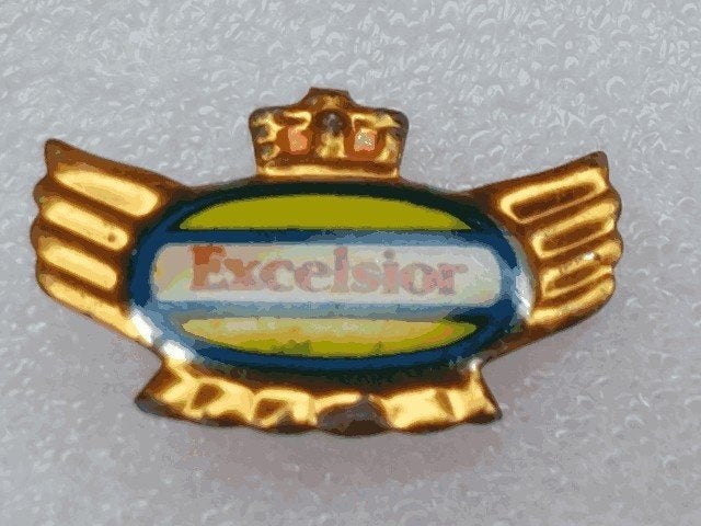 SP2111 Speldje Excelsior motor-cycle Great Britain, Ophalen of Verzenden, Gebruikt, Overige onderwerpen