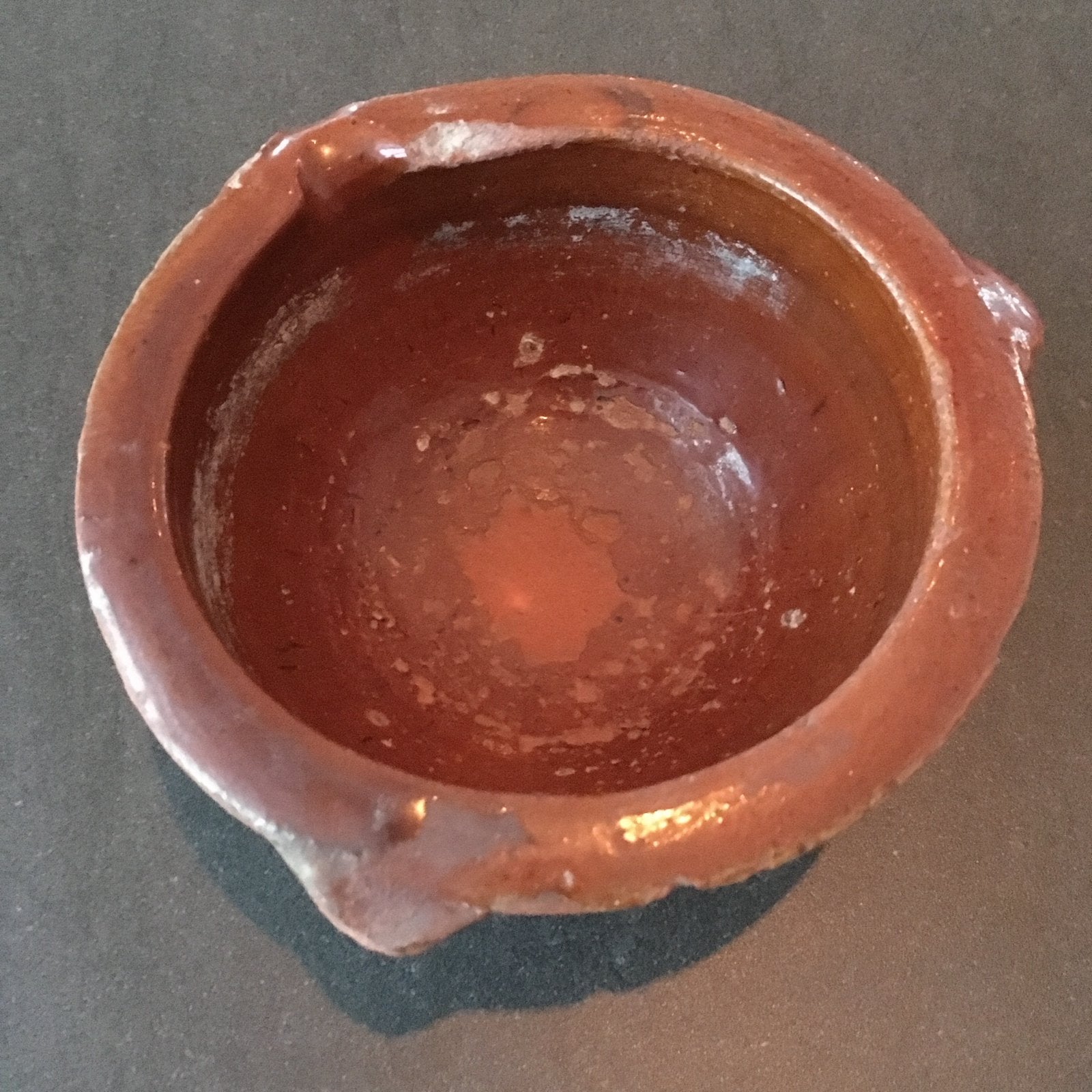 Antieke aardewerk afroomschaal - ca. 100 jaar oud, Ophalen of Verzenden
