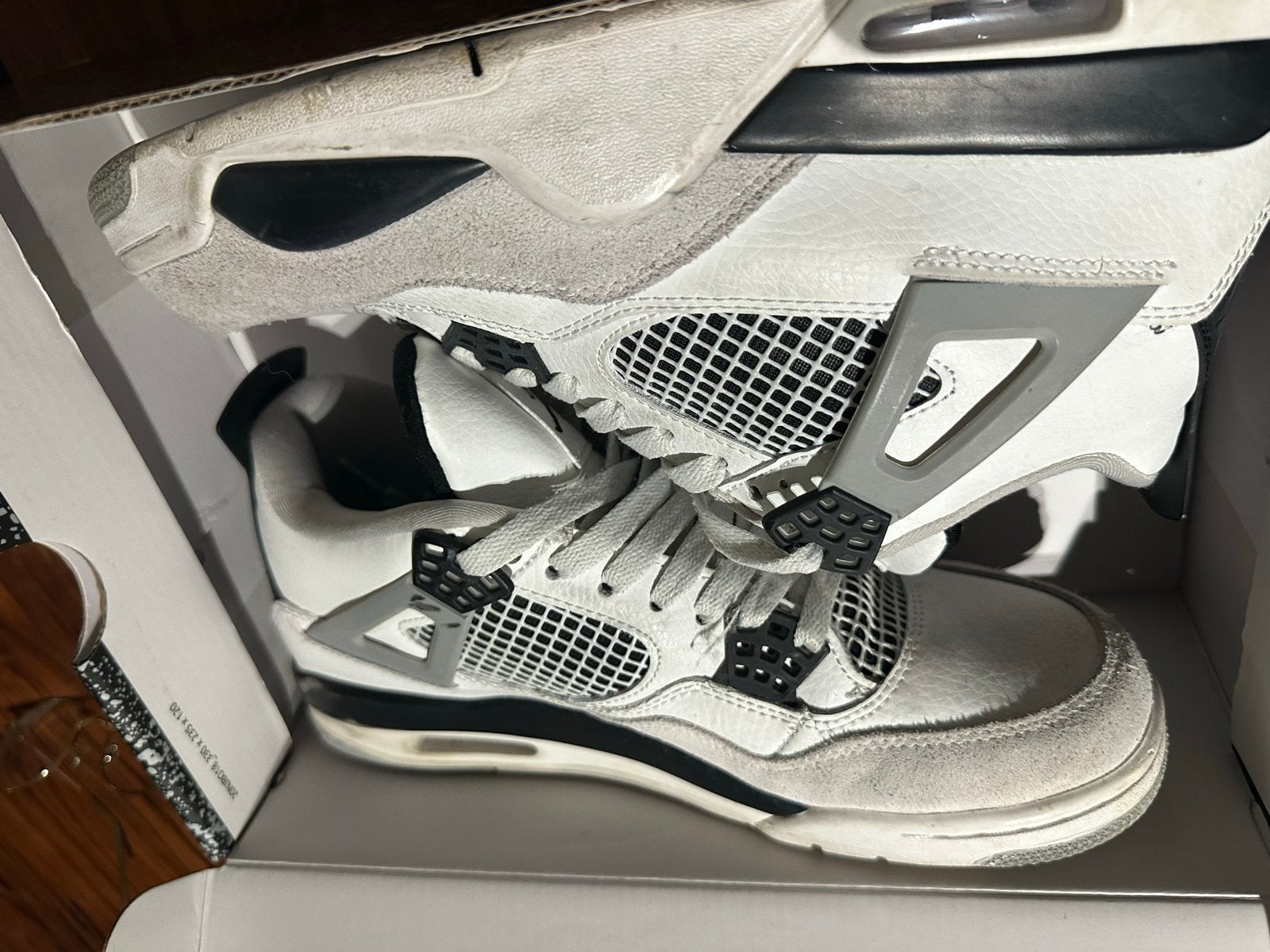 Jordan 4 Military Black - Maat 43, Kleding | Heren, Zwart, Ophalen of Verzenden, Sneakers of Gympen, Gedragen