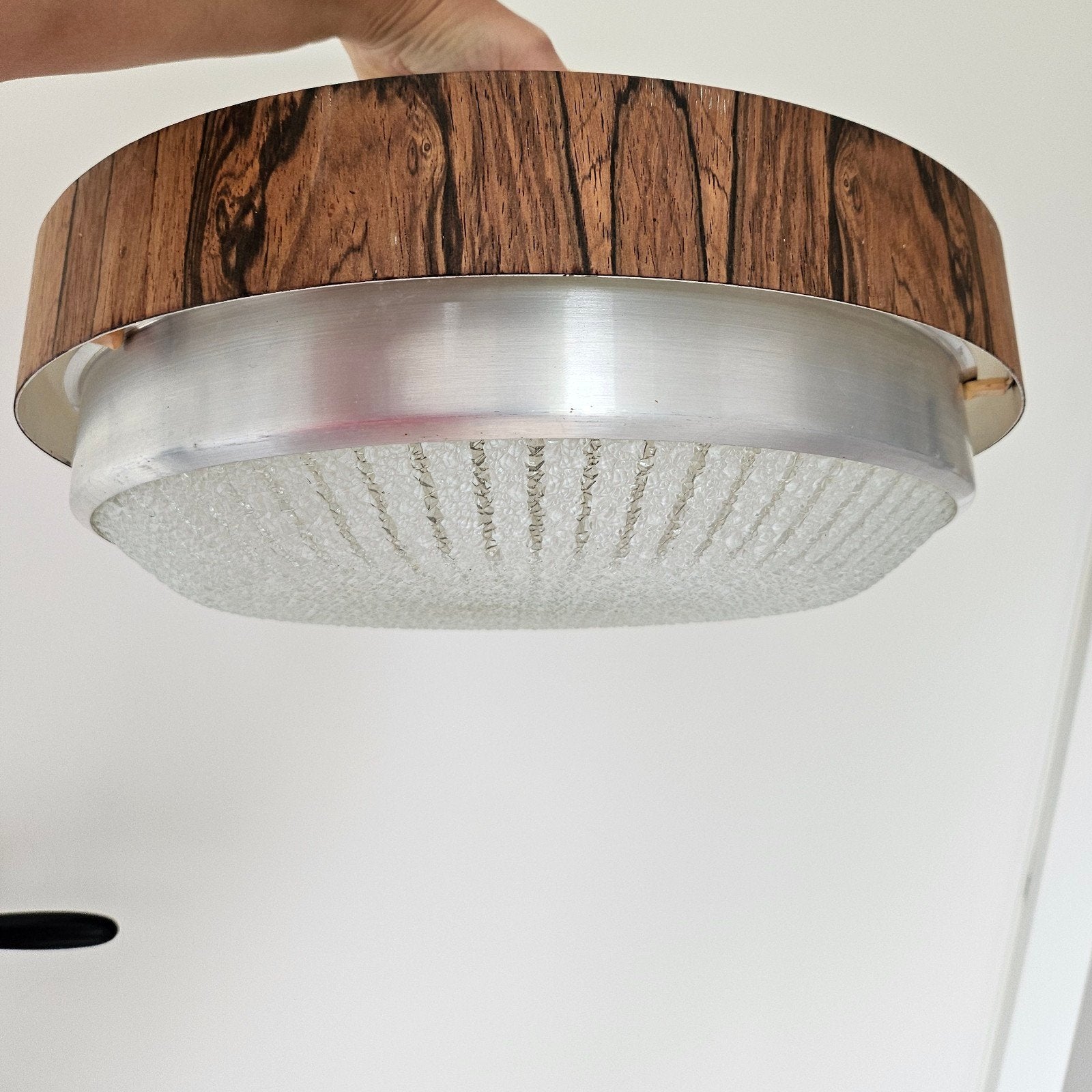 Plafondlamp, rond en vintage, Ophalen