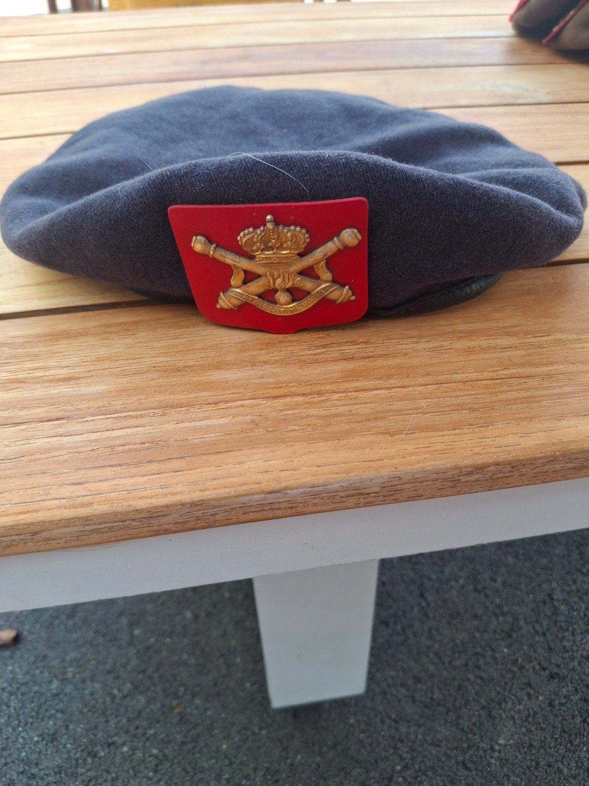 Baret Landmacht Artillerie 1989 Maat 56, Verzamelen, Militaria | Algemeen, Ophalen of Verzenden, Landmacht, Nederland, Helm of Baret