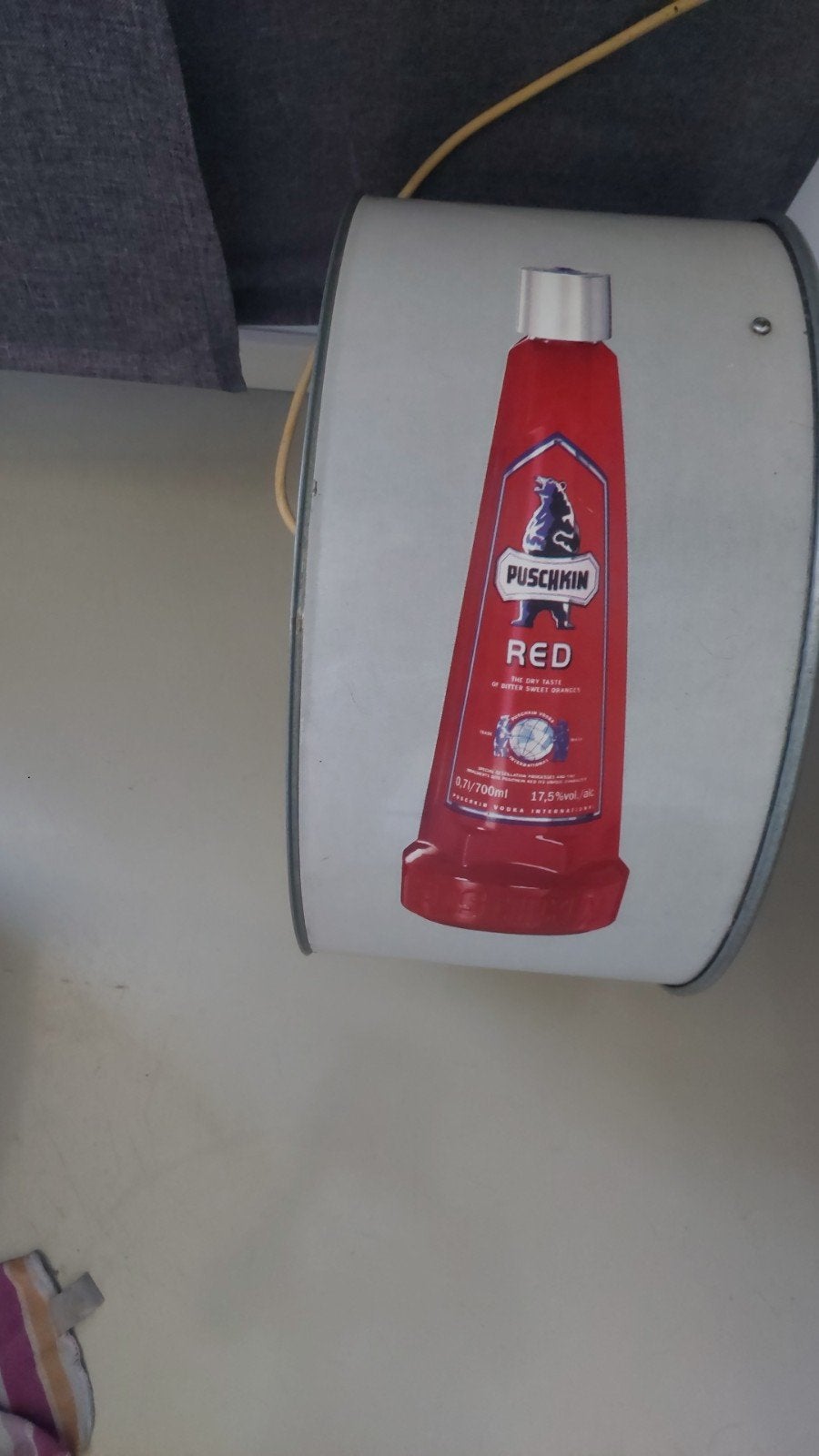 Puschkin reclame lamp - Werkt nog goed, Ophalen of Verzenden