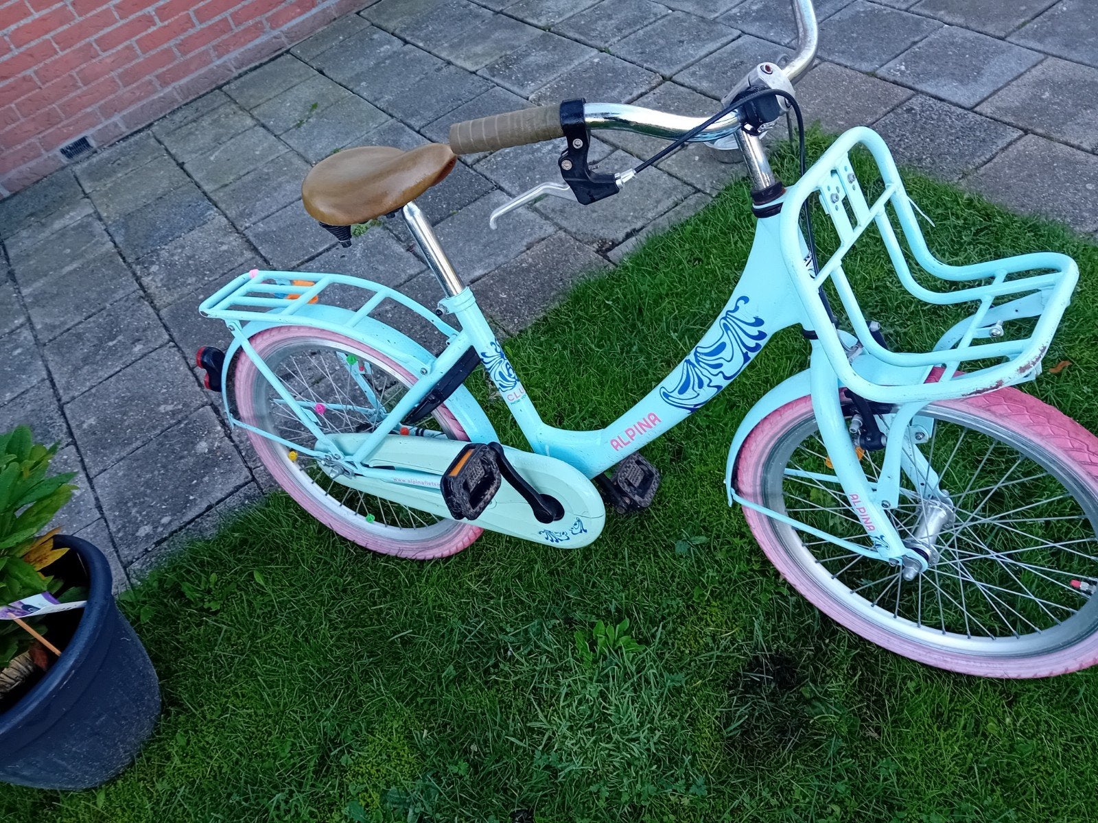 Alpina meisjesfiets 20 inch - Lichtblauw/Roze, Ophalen of Verzenden, Gebruikt, 20 inch, Alpina