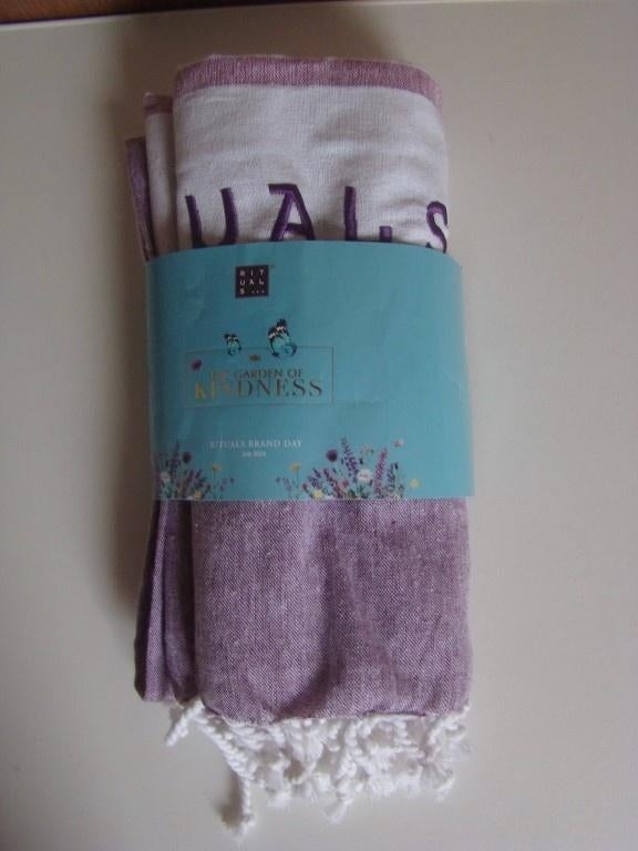 Rituals strandlaken  ~ hamamdoek  ~ sauna doek, Ophalen of Verzenden, Nieuw, Handdoek