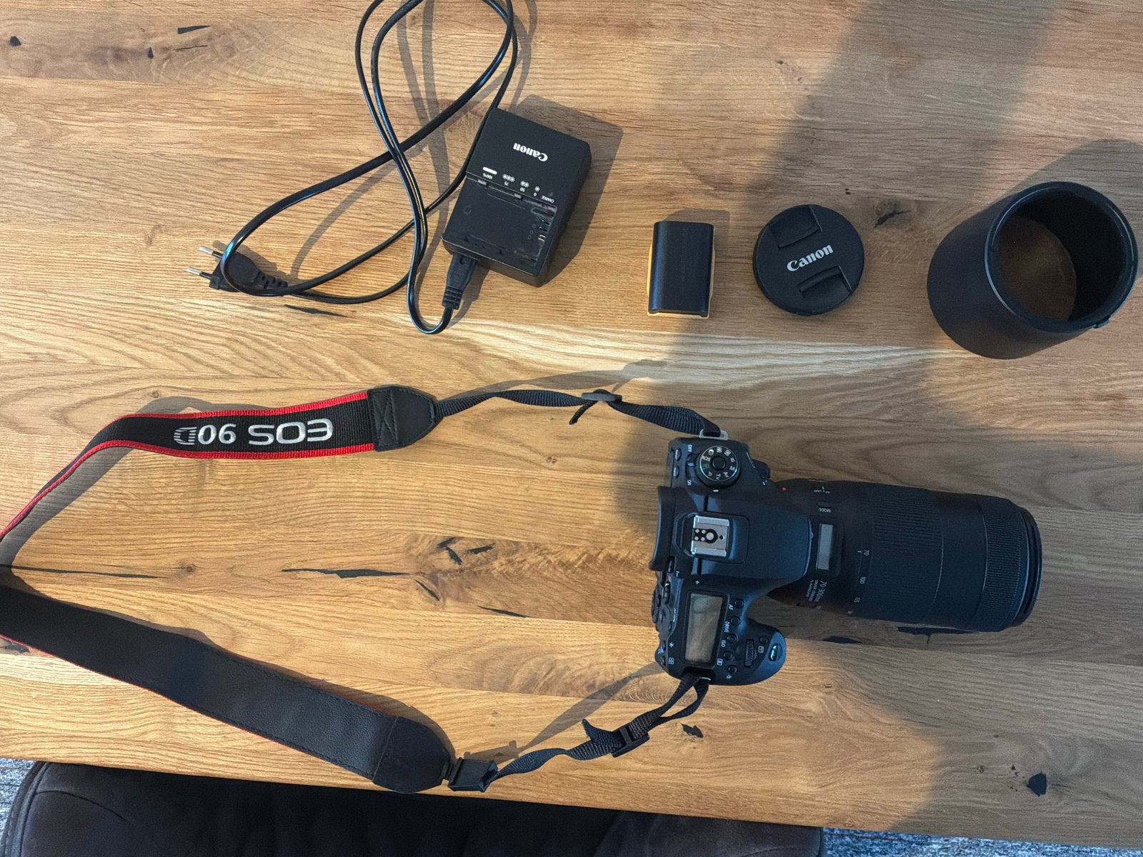 Canon EOS 90D met Canon Zoom Lens EF 70-300mm IS II USM, Spiegelreflex, Canon, Beeldstabilisatie, Ophalen of Verzenden