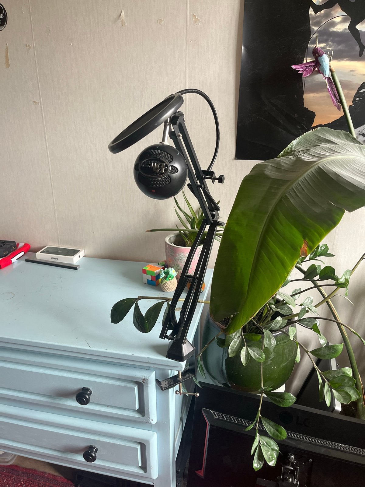 Blue Snowball iCE microfoon met Tonor microfoonstandaard, Ophalen, Gebruikt, Studiomicrofoon