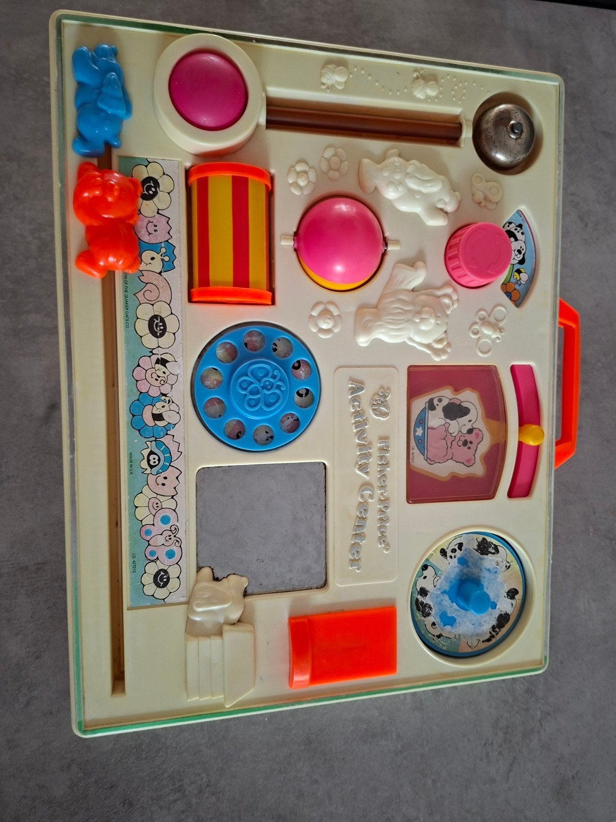 Vintage Fisher-Price Activity Center Speelbord, Kinderen en Baby's, Speelgoed | Fisher-Price, Ophalen, Gebruikt, Speelset