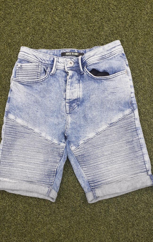 Korte heren Broek van Ashes to Dust maat XS, Blauw, Ashes to dust, Ophalen of Verzenden, Zo goed als nieuw