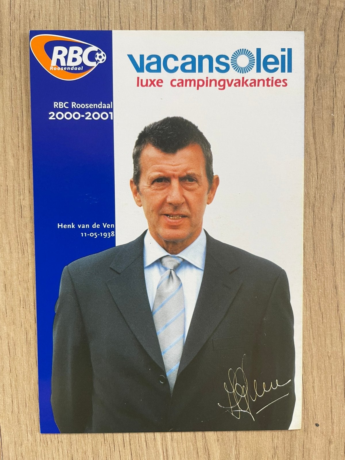 Fotokaart Henk van de Ven (RBC Roosendaal )., Ophalen of Verzenden, Nieuw, Spelerskaart