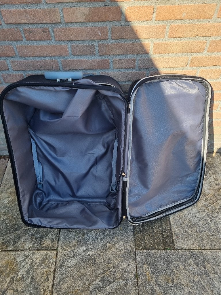 Vakantie Koffer, Wieltjes, Gebruikt, 50 tot 60 cm, Hard kunststof