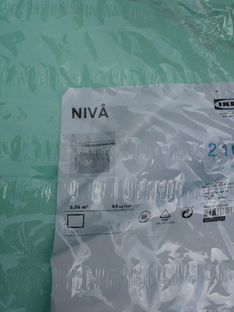 Ikea NIVA ondervloer, kleine 2 m2, Doe-het-zelf en Verbouw, Ophalen, Overige materialen, 30 cm of meer, 50 tot 150 cm
