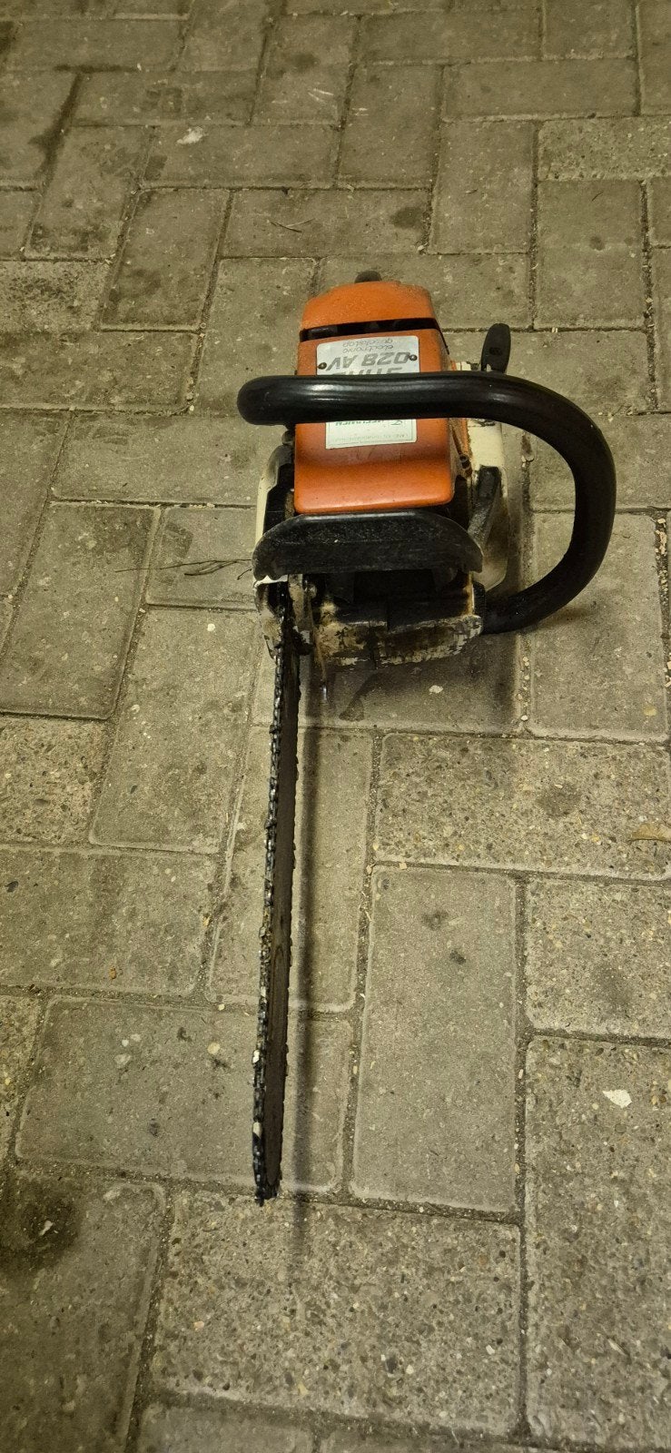 Stihl 028 AV kettingzaag, Ophalen of Verzenden, Gebruikt, Benzine