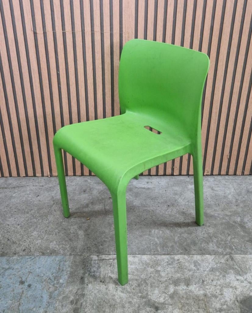 9 x Pop chairs groen terrasstoelen terras horeca stoelen, Ophalen of Verzenden, Zo goed als nieuw, Vijf, Zes of meer stoelen