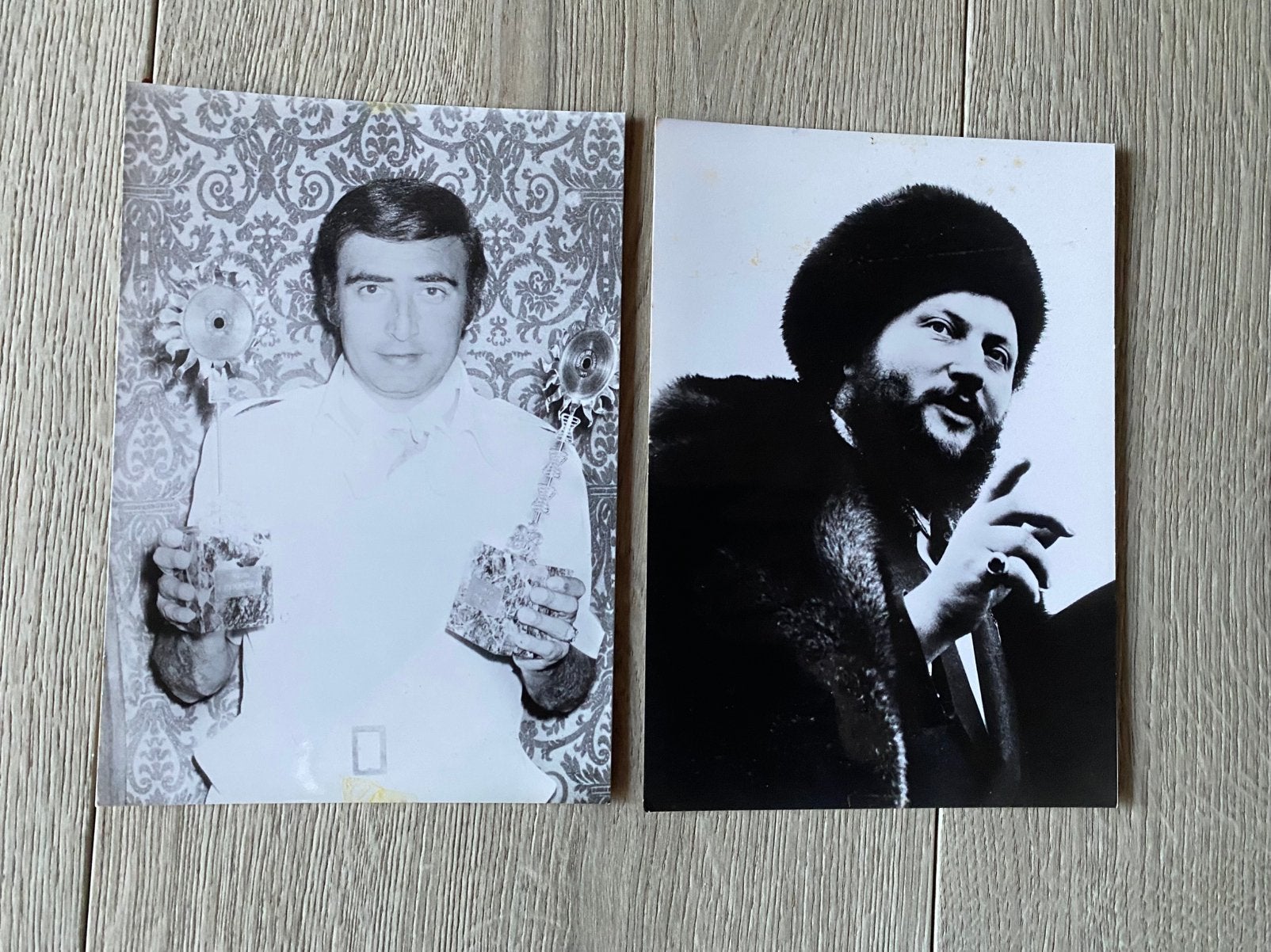 Vintage originele promo foto’s Peret en ivan Rebroff. Jrn 70, Ophalen of Verzenden, Gebruikt, Foto of Kaart