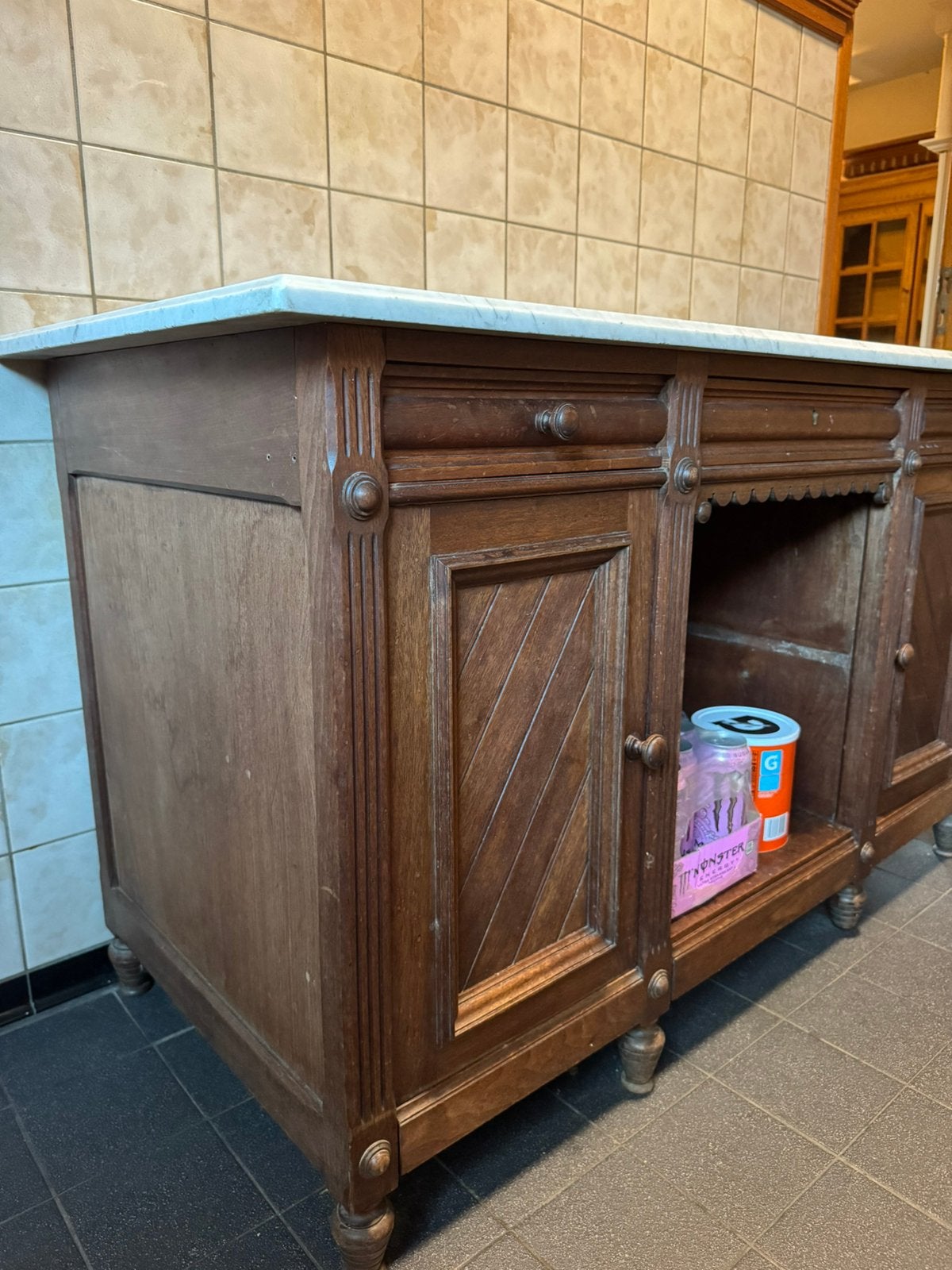 Antieke commode met marmer blad, Antiek en Kunst, Antiek | Meubels | Kasten, Ophalen