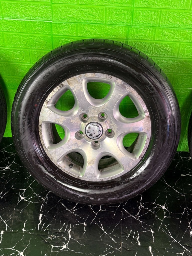Originele Volkswagen Touareg Q7 velgen 17" 5x130 winter 6mm, Niet ingevuld, Gebruikt, 255 mm, Banden en Velgen