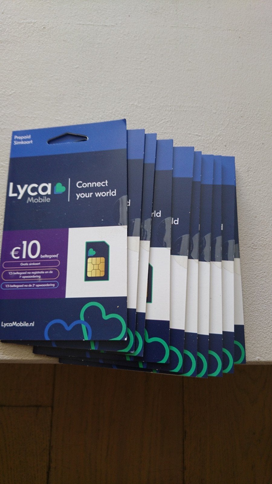 lyca prepaid simkaart voor 7,50 met 10euro beltegoed, Ophalen of Verzenden