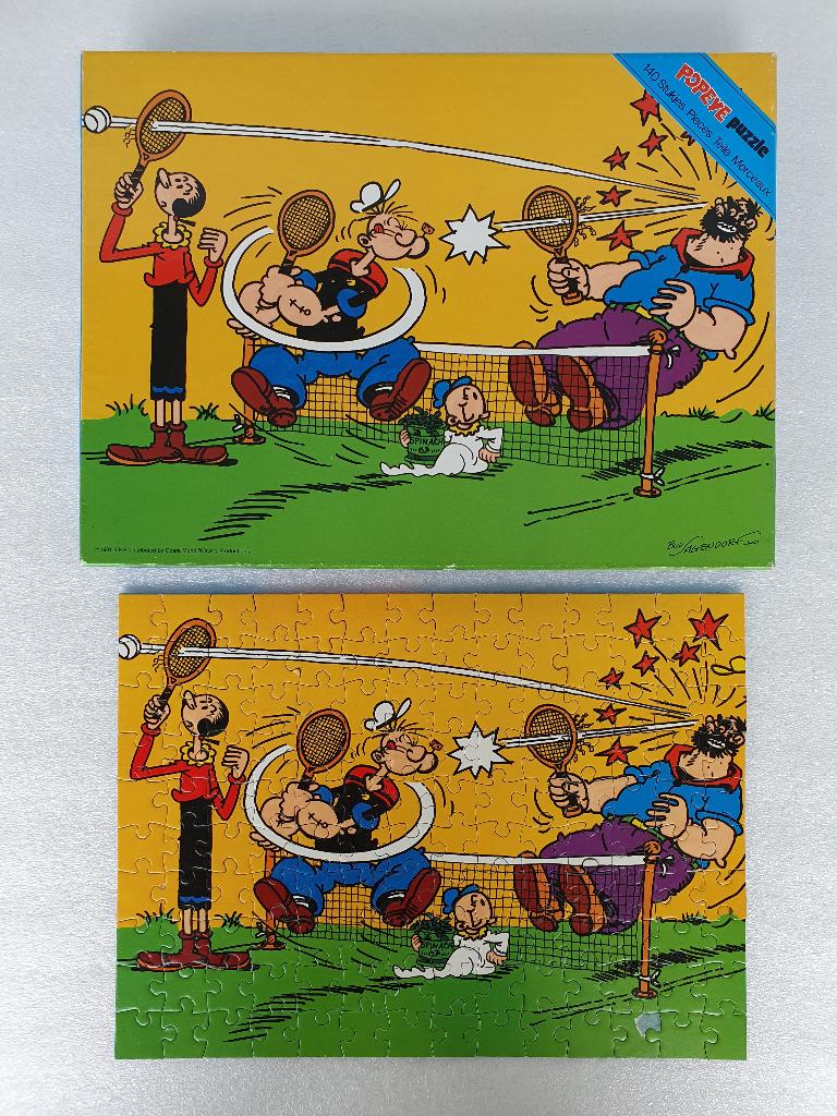 Puzzel Popeye (Flamenco, 140, 1981), Ophalen of Verzenden, Meer dan 50 stukjes, Gebruikt, 6 jaar of ouder