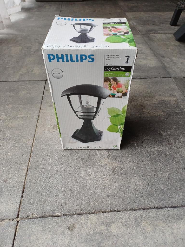 Philips mygarden outdoor pedestal black, Ophalen, Minder dan 50 watt, Staande lamp, Netvoeding