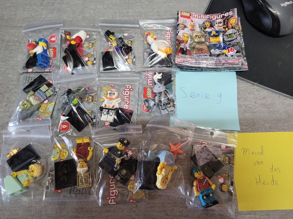 lego minfiguren serie 9, Inclusief minifiguren, Lego, Ophalen of Verzenden, Zo goed als nieuw