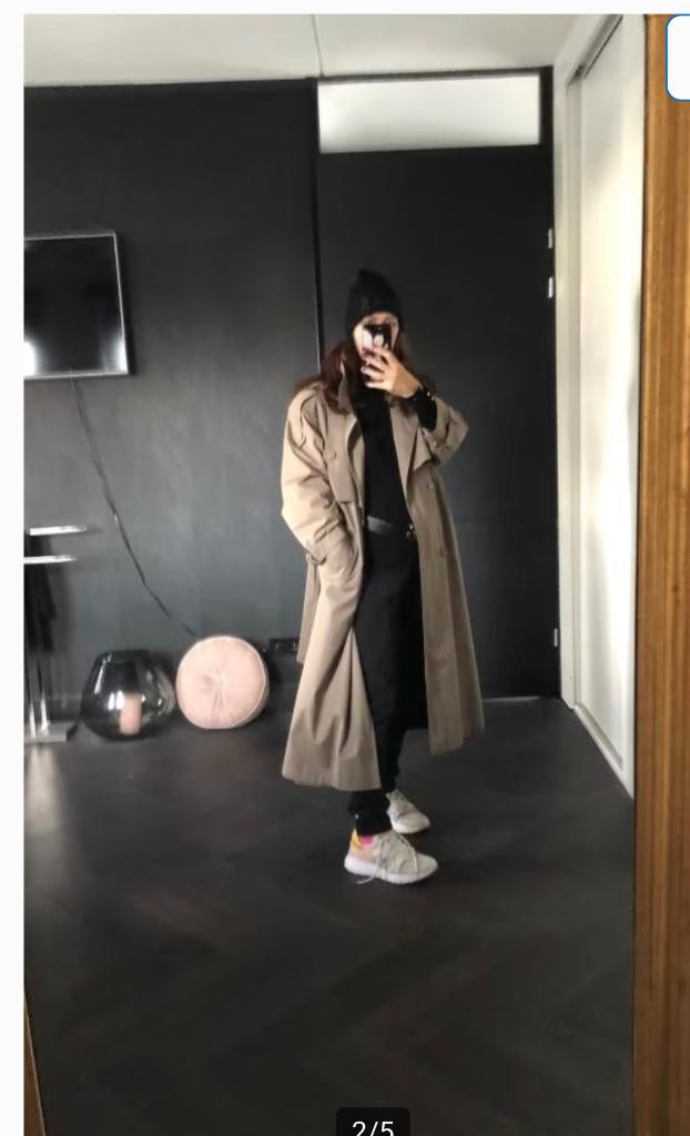 Trenchcoat oversized met uitneembare voering zgan, Kleding | Dames, Ophalen of Verzenden, Zo goed als nieuw, Maat 36 (S), Beige