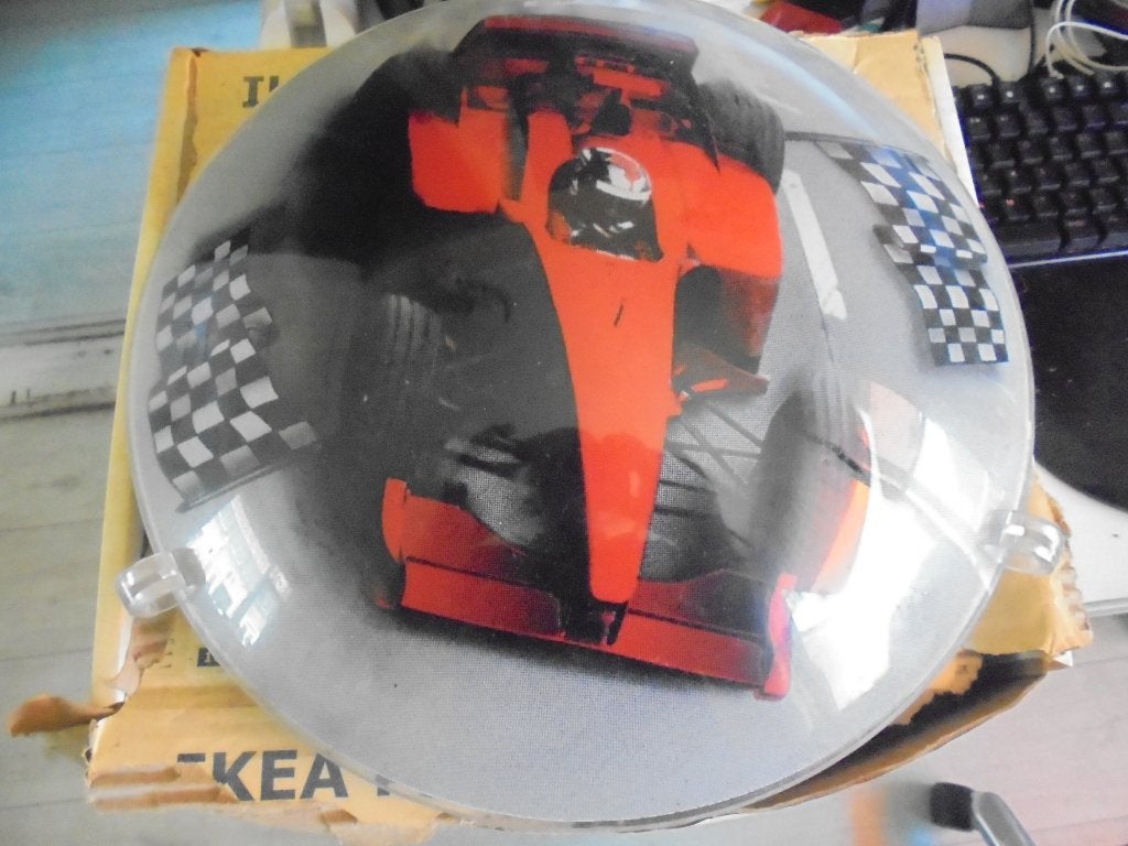 IKEA plafon lamp Ferrari,nieuw staat in doos, Kinderen en Baby's, Ophalen, Nieuw