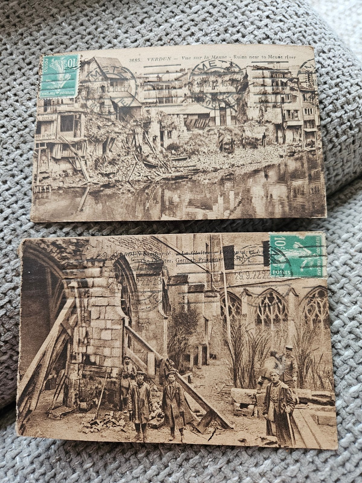 1e WO  Oorlogspostkaarten Verdun - Eerste Wereldoorlog, Verzamelen, Ophalen of Verzenden, Voor 1920, Gelopen, Frankrijk