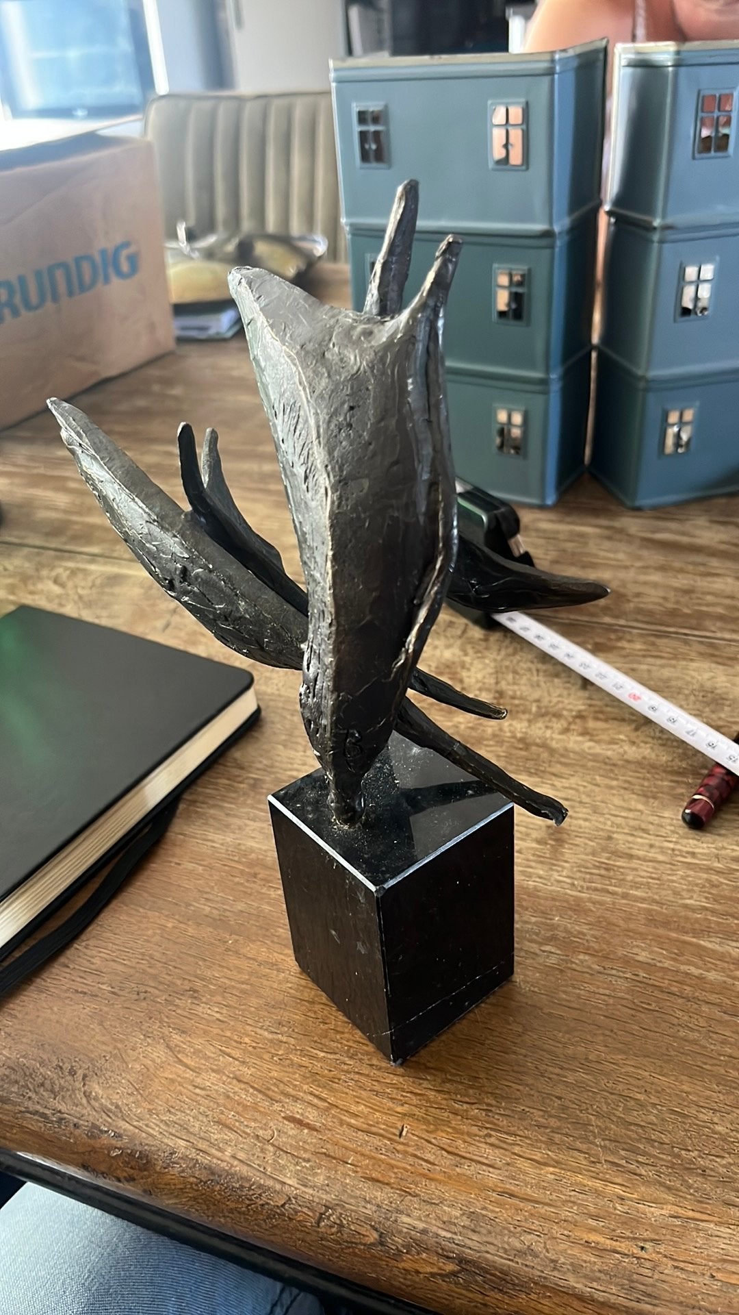 Wind in de zeilen brons kunstwerk Bernadette Leijdekkers, Ophalen of Verzenden