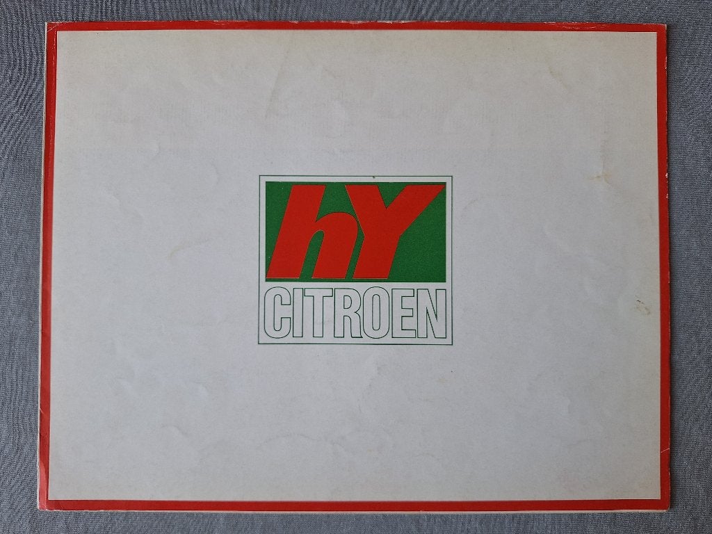 Brochure CITROEN HY - 1968 NL, Boeken, Verzenden, Gelezen, Citroën