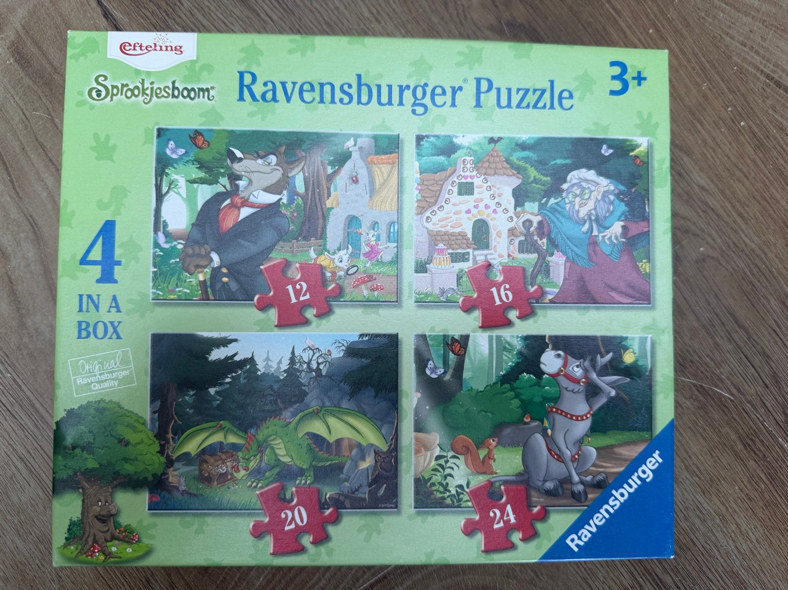 Ravensburger Efteling Sprookjesboom Puzzel 4 in 1, Ophalen of Verzenden, 10 tot 50 stukjes, Gebruikt, 2 tot 4 jaar