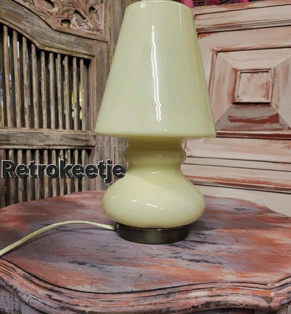 Vintage/Murano/Mushroom/Lamp/Tafellamp, Ophalen of Verzenden