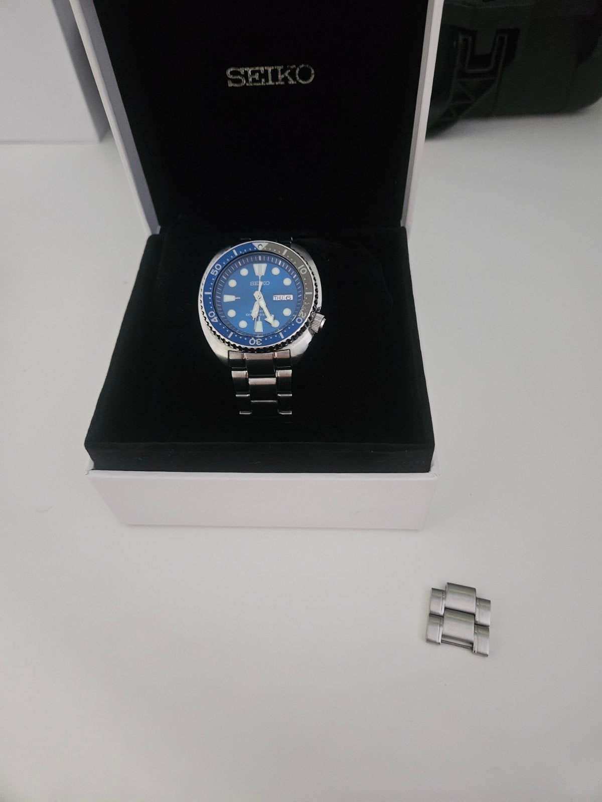 Seiko Prospex "Save the Ocean" Turtle Special Edition, Ophalen of Verzenden, Gebruikt, Staal, Seiko