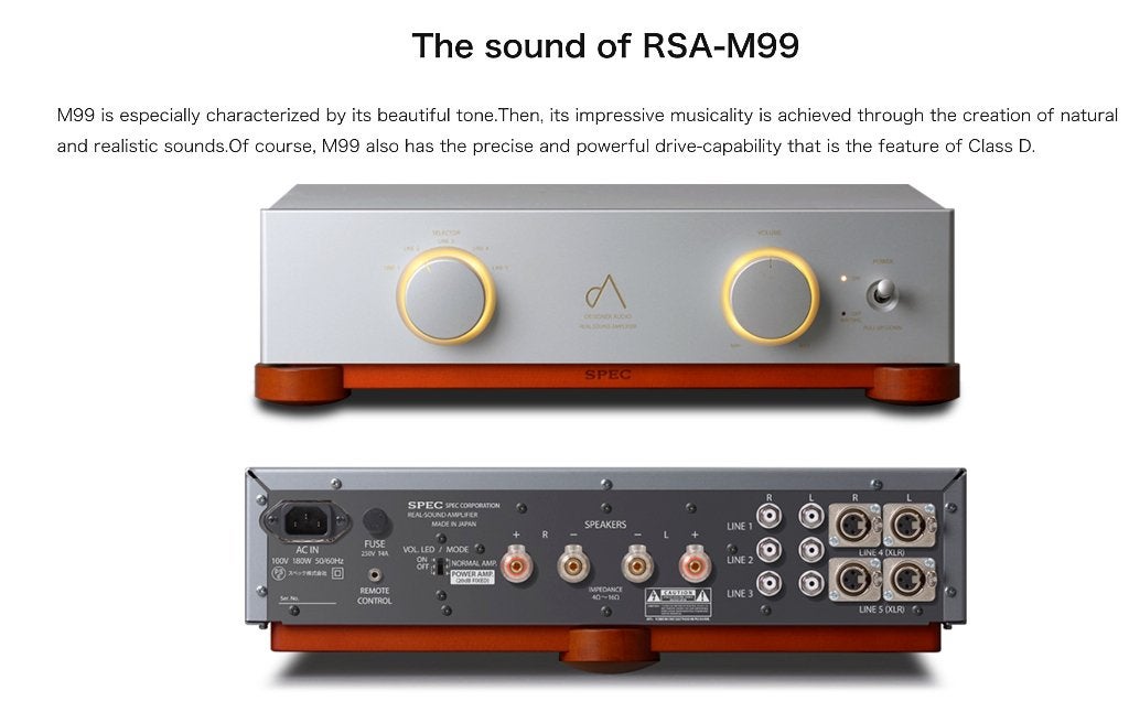 SPEC RSA-M99 versterker, Ophalen, Zo goed als nieuw, 120 watt of meer, Overige merken