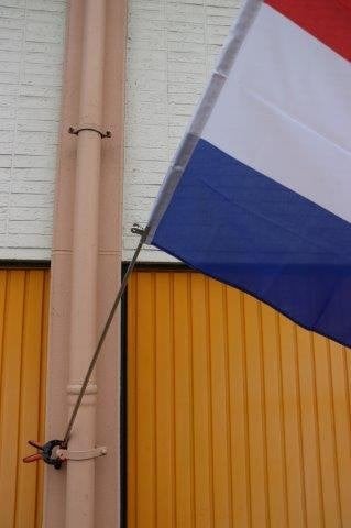 Telescoop stok met vlag Stok met NL vlag en clip €.25,00, Ophalen of Verzenden, Nieuw