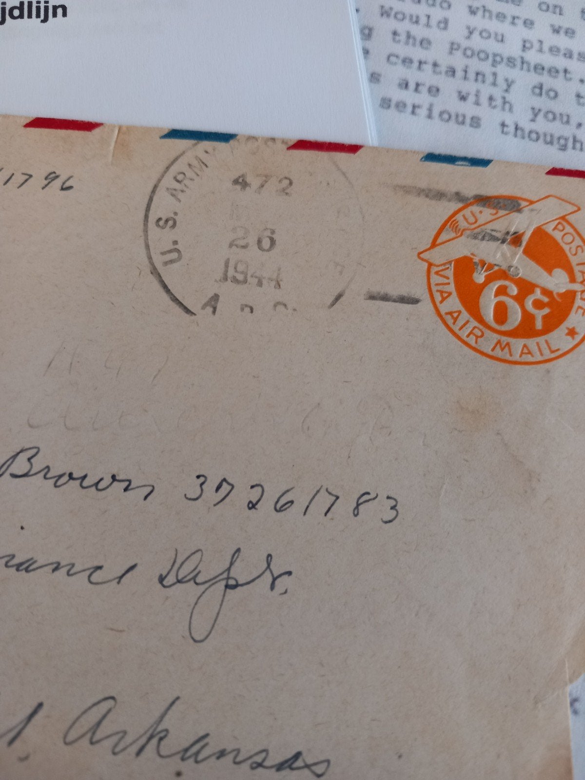 zeldzame US  Airborne 101th 502nd  pir enveloppen., Verzamelen, Amerika, ., Ophalen of Verzenden, .