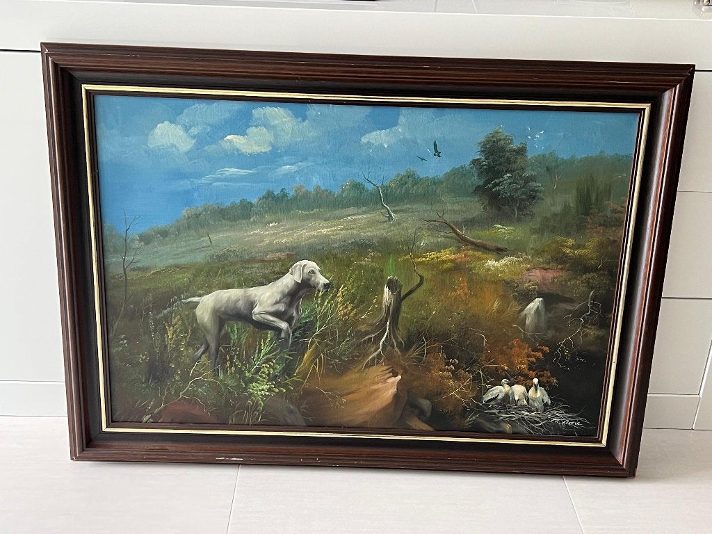 schilderij, Doek, Ophalen of Verzenden, Origineel werk, Landschap