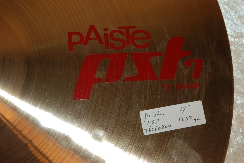 Paiste PST-7 crash bekken 1232gr 17 inch  <26260804>, Gebruikt, ., Drums of Percussie, Ophalen of Verzenden