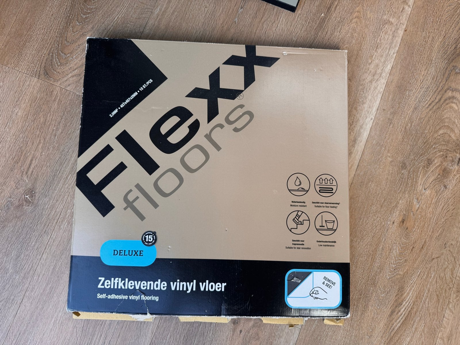 Flexfloors zelfklevende tegels - 7 stuks, Ophalen, Nieuw, Minder dan 5 m², Vloertegels