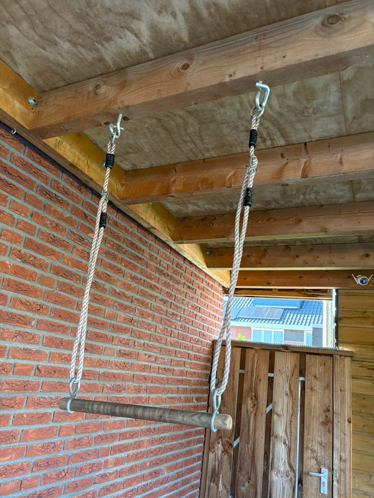 Houten rekstok hang, Ophalen, Zo goed als nieuw