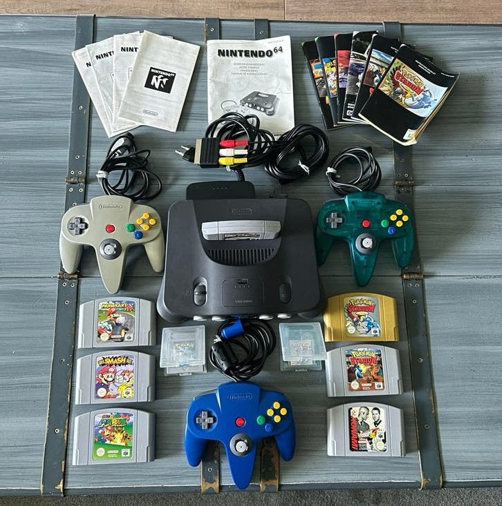 Prachtige Nintendo 64 Set – 3 Controllers, Topgames, Ophalen of Verzenden, Zo goed als nieuw, Met 3 controllers of meer, Met games