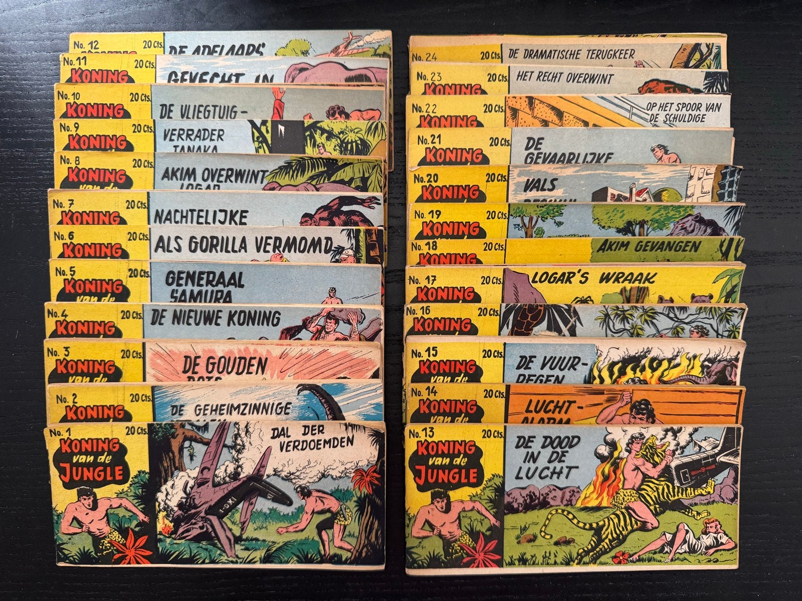 Complete serie Koning van de Jungle - Vintage stripboekjes, Gelezen, Walter Lehning, Complete serie of reeks, Ophalen of Verzenden